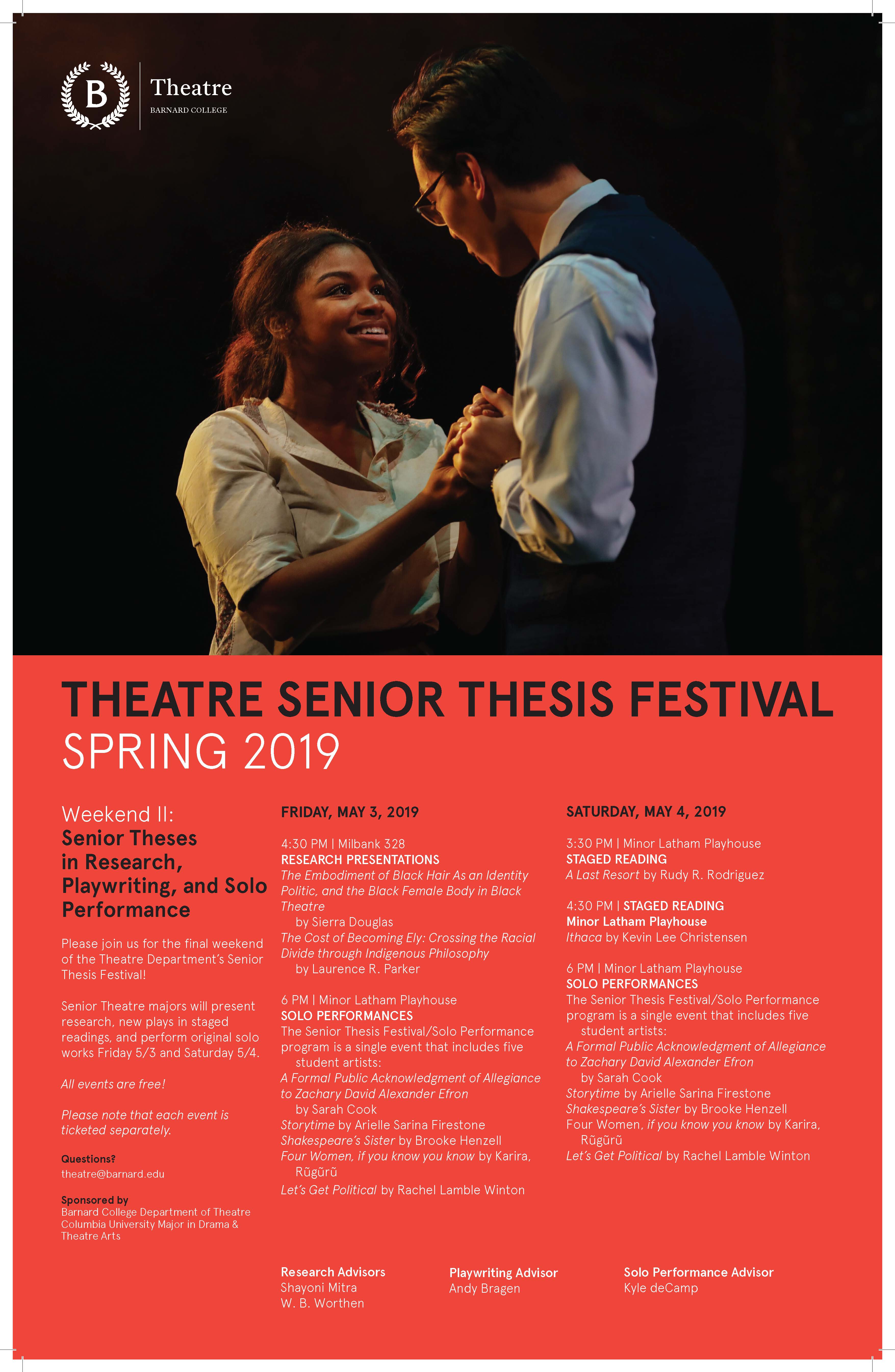 Stage Season 20182019 Barnard College